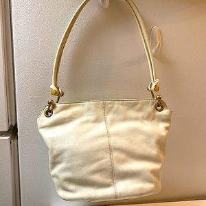 Lord Taylor White Leather Handbag